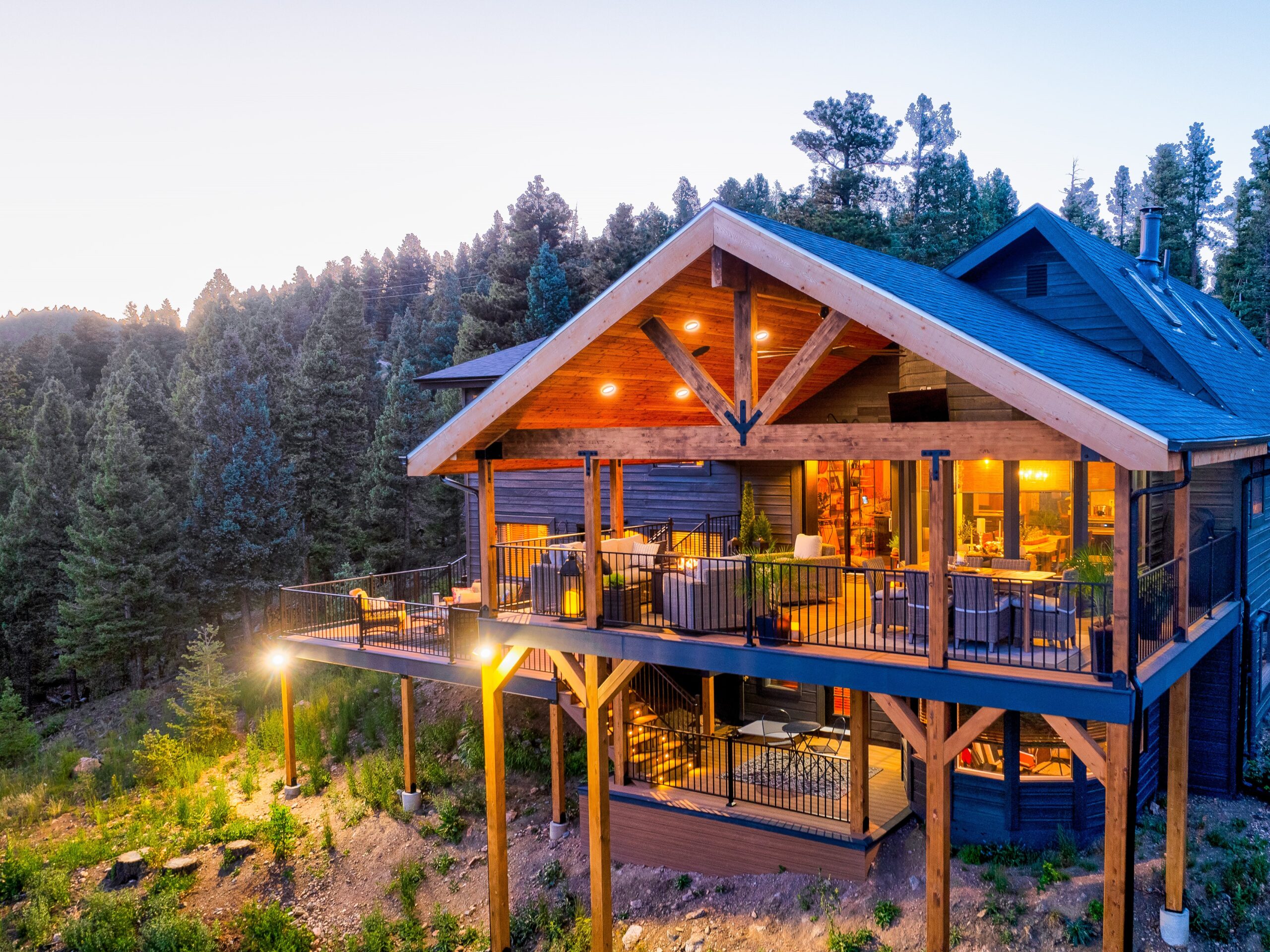 Custom covered deck in Evergreen, Conifer, Morrison, Genesee Colorado