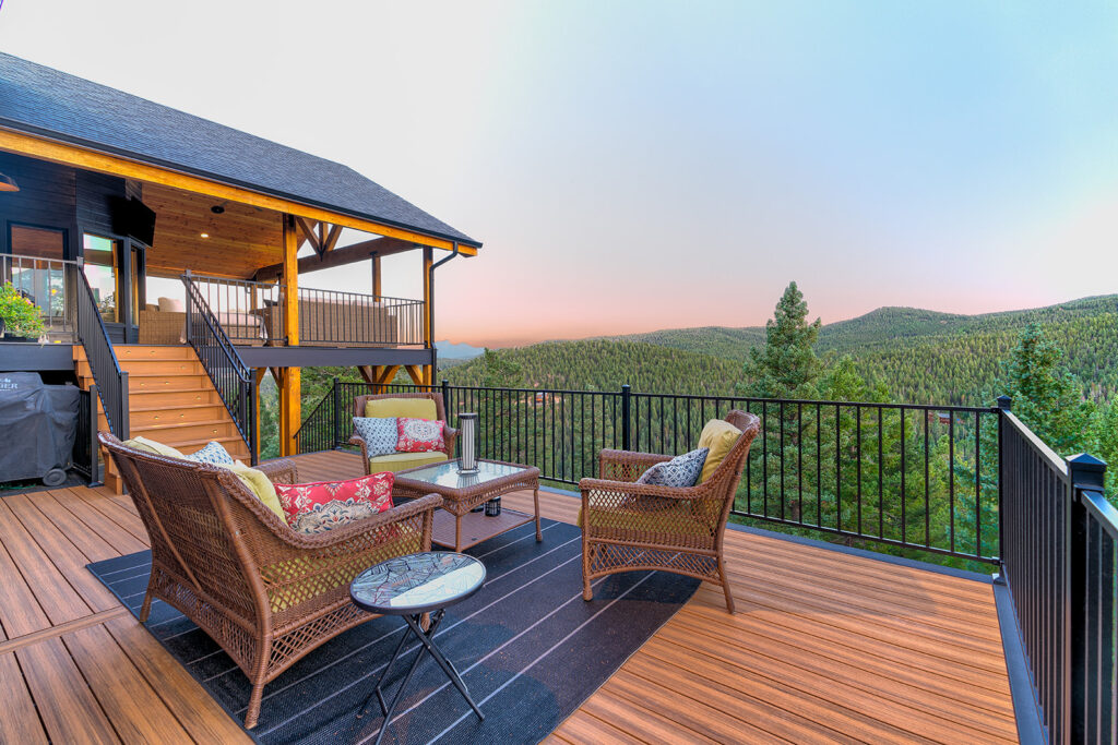 “Covered deck construction in Morrison Colorado