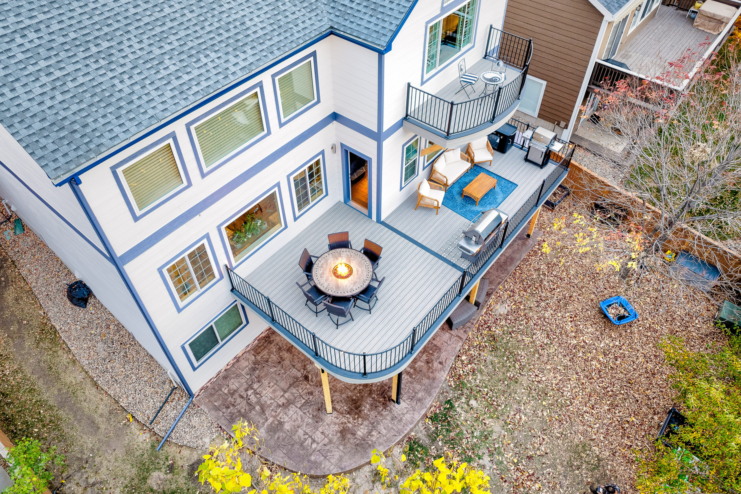 Custom deck construction designed for Colorado climate”