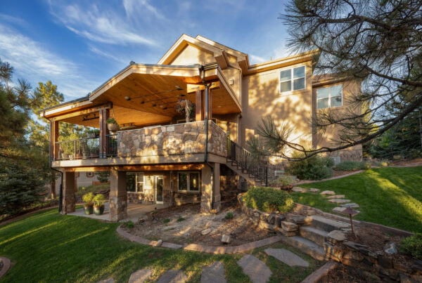 Permitted deck construction in Evergreen Colorado|Custom covered deck in Evergreen