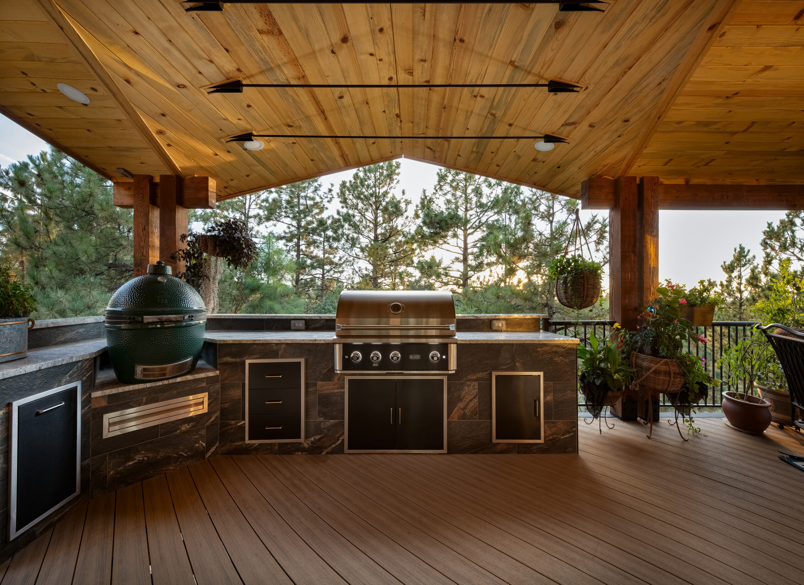 Upgraded custom deck for a Colorado foothill home