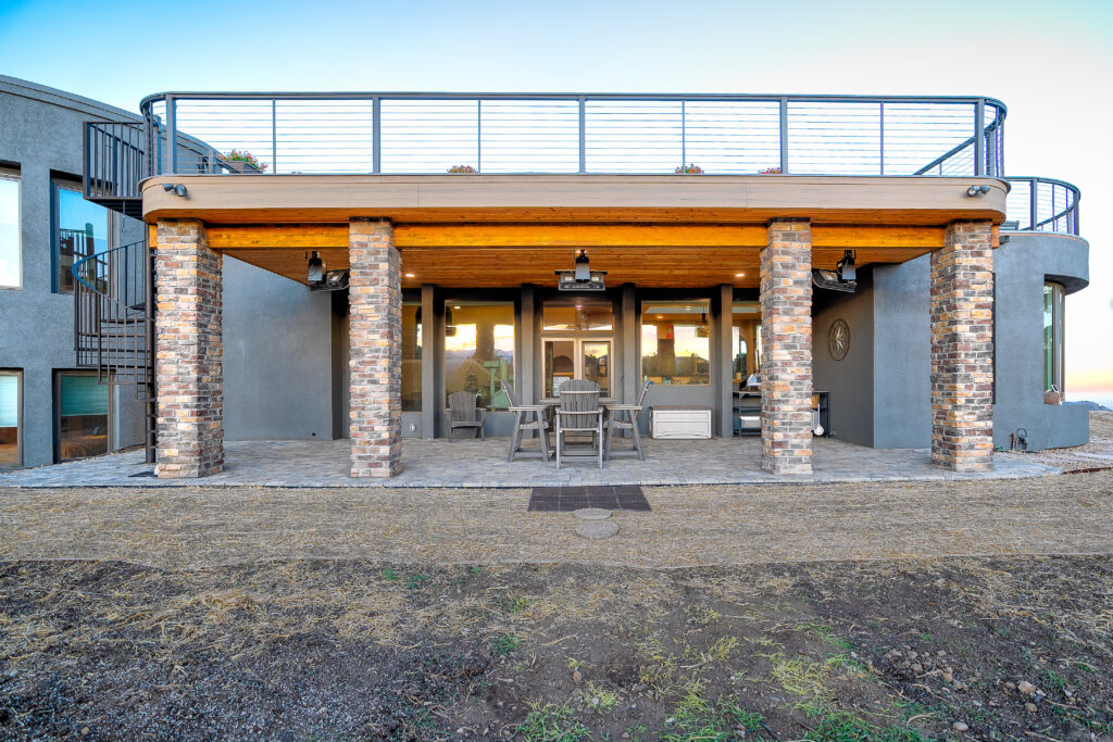 Dry under-deck space created with Trex RainEscape